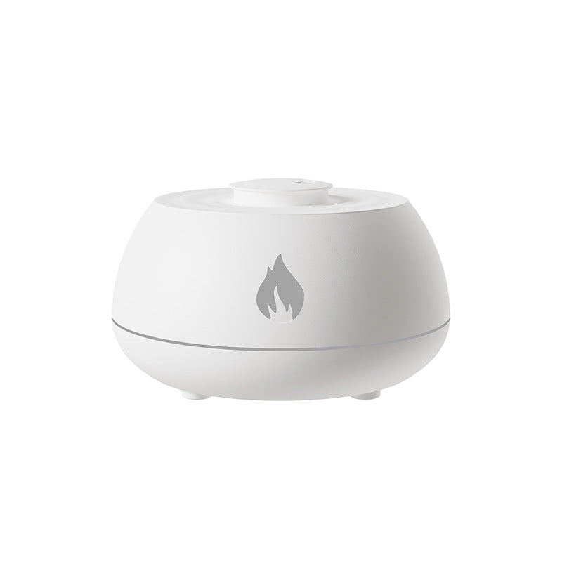 Flame Humidifier Aromatherapy Diffuser 7 Colors Light Home Air Humidifier 130ML USB Room Fragrance Essential Oil Diffuser